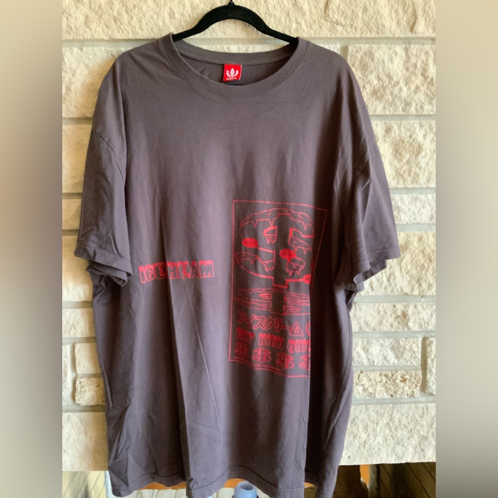 Ice Cream Gray Graphic T-Shirt Size 2X
